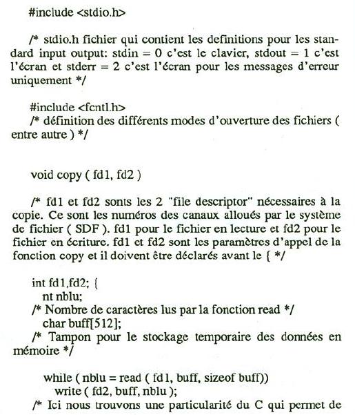 Commande Copy