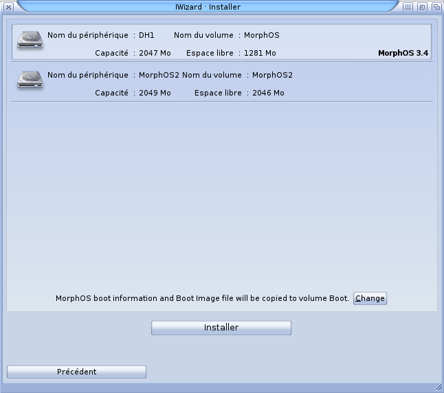 Installation MorphOS 3.x