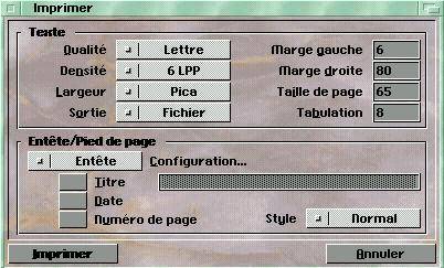 Impression sous Magellan