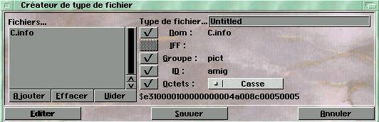 Crateur de type de fichier