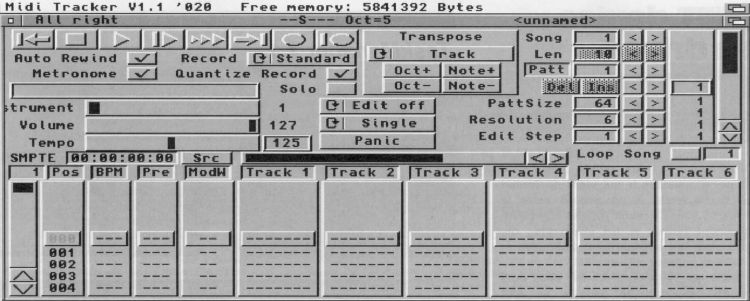MIDI Tracker