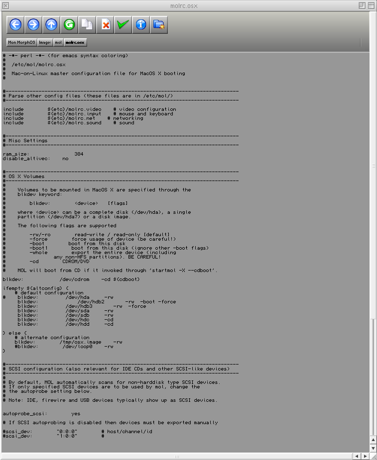 Ma configuration MOLK pour OSX