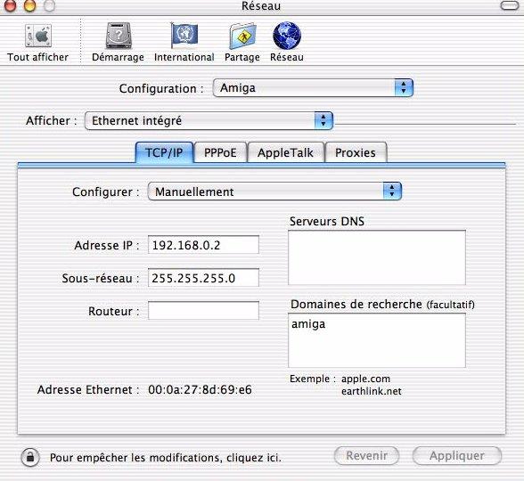 Rseau Amiga/Mac via Samba