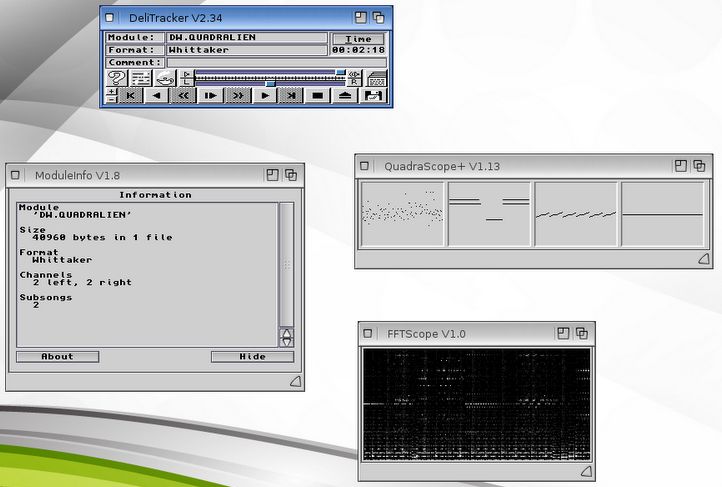 Utiliser Delitracker sur AmigaOS 4