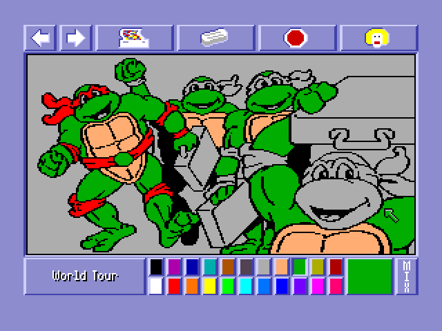 Teenage Mutant Ninja Turtles: World Tour Coloring Book