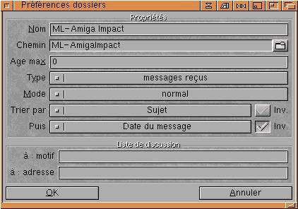 Prfrences du dossier
