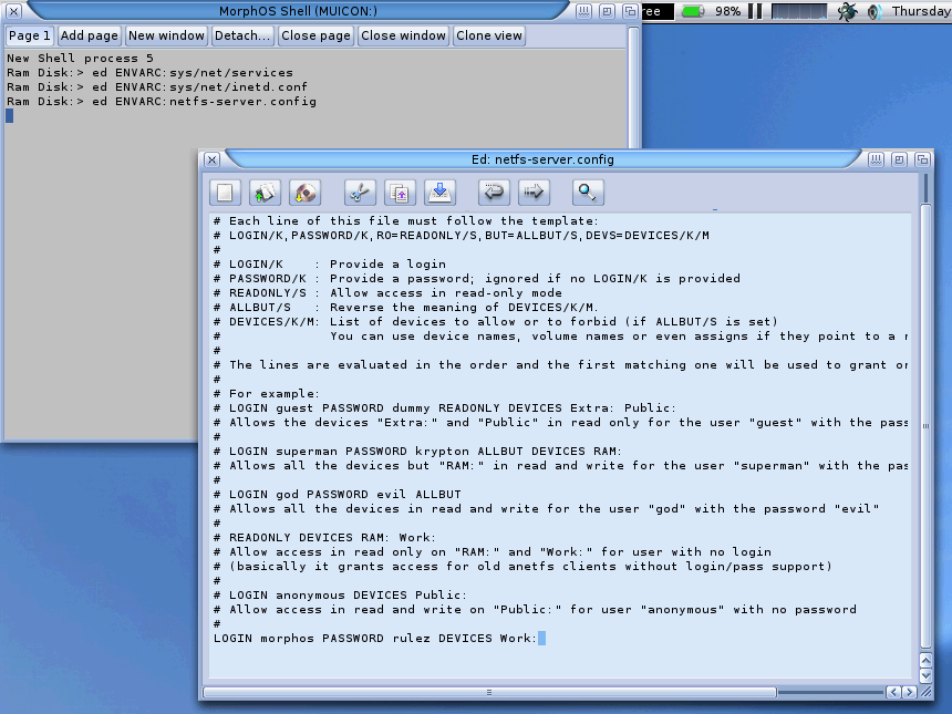 Monter lecteurs rseau sur MorphOS