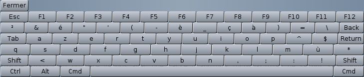 Clavier virtuel