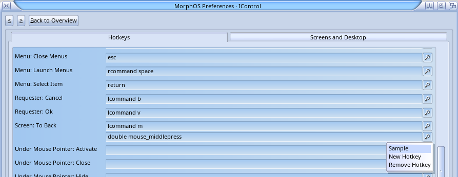 MorphOS multi-moniteurs
