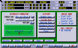 Tom Landry Strategy Football
