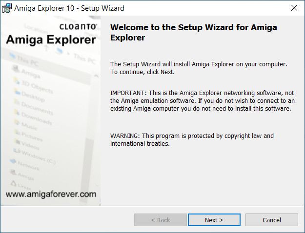 Transfrer des donnes avec Amiga Explorer