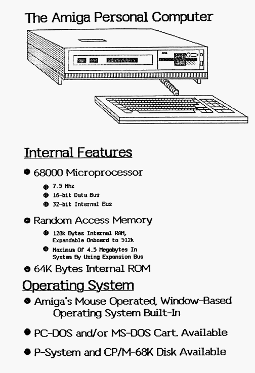 Prsentation Amiga (juin 1984)