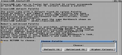 Installation et utilisation de ClassicWB