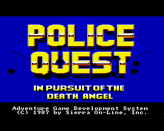 Police Quest: In Pursuit Of The Death Angel