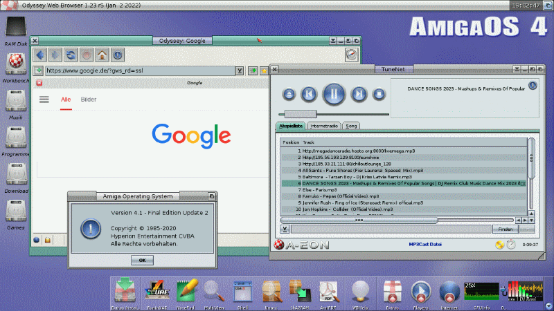 Installation d'AmigaOS 4.1 sur QEMU 8.0.0