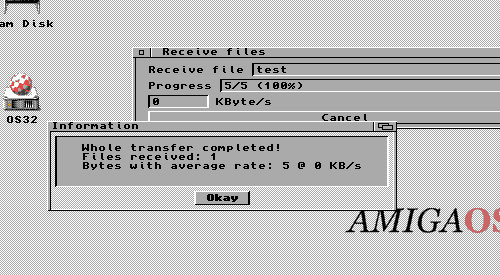 Transfert Amiga/Linux avec APCComm