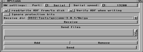 Transfert Amiga/Linux avec APCComm