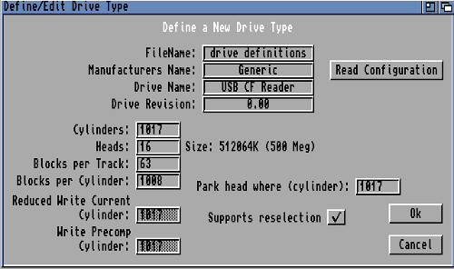 Transfrer des donnes entre un Amiga et un PC (Windows) avec un disque dur ou une carte CF