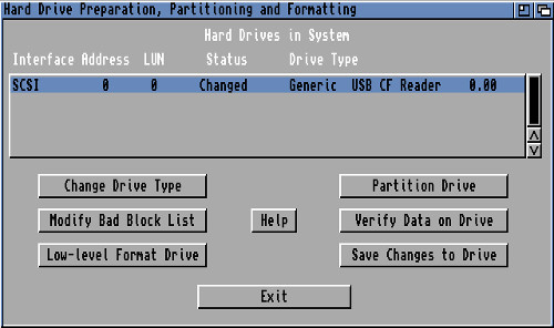 Transfrer des donnes entre un Amiga et un PC (Windows) avec un disque dur ou une carte CF