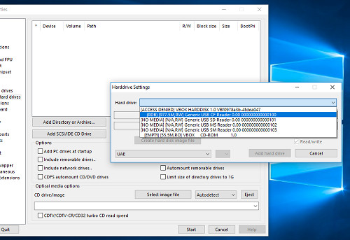 Transfrer des donnes entre un Amiga et un PC (Windows) avec un disque dur ou une carte CF
